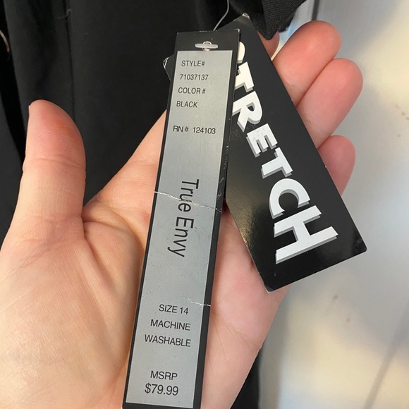 NWT Black shirt dress by true envy size 14 - Picture 5 of 5